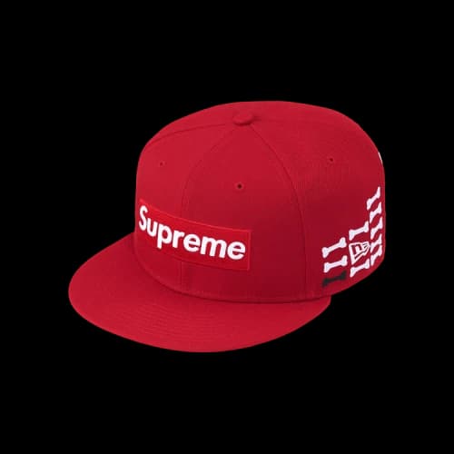 Supreme Bones Box Logo New Era 'Red'