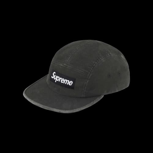 Supreme 2-Tone Moleskin Camp Cap 'Black'