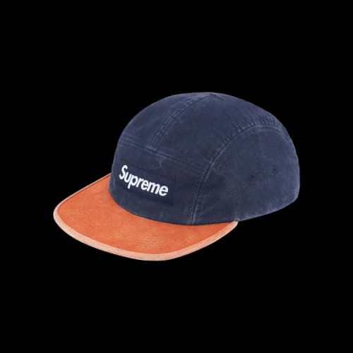 Supreme 2-Tone Moleskin Camp Cap 'Navy'