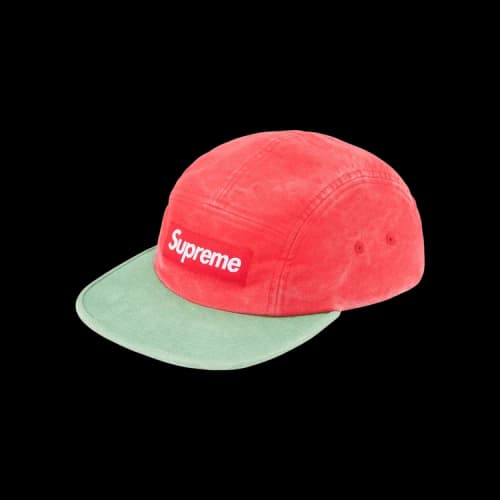 Supreme 2-Tone Moleskin Camp Cap 'Red'