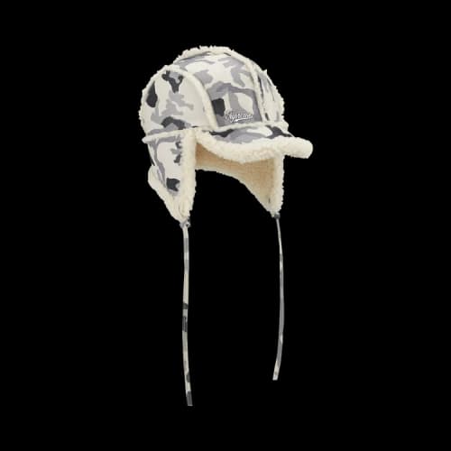 Supreme Shearling Lined Earflap Cap 'Snow Camo'