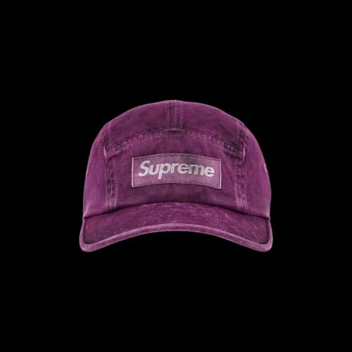 Supreme Overdyed Camp Cap 'Plum'