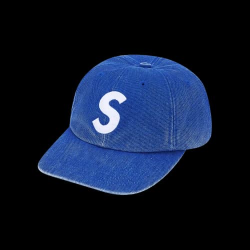 Supreme Pigment Coated Canvas S Logo 6-Panel 'Royal'
