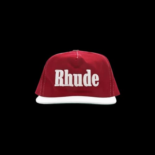 Rhude Contrast Logo Hat 'Red/White'