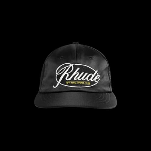 Rhude Sports Club Curved Brim Hat 'Black'