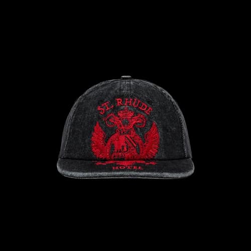 Rhude Saint Seal Denim Curved Brim Hat 'Grey'