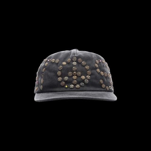 Satoshi Nakamoto Studded Wrap Around Hat 'Black'