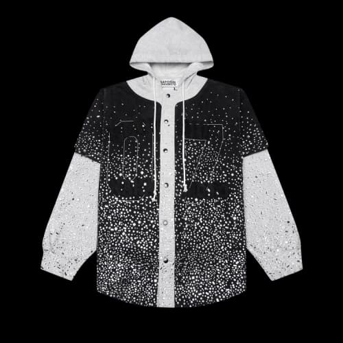 Satoshi Nakamoto Shattered Glass Knapp Ranch Hoodie 'Black/Grey'