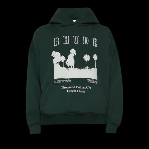 Rhude Thousand Palms Hoodie 'Green'