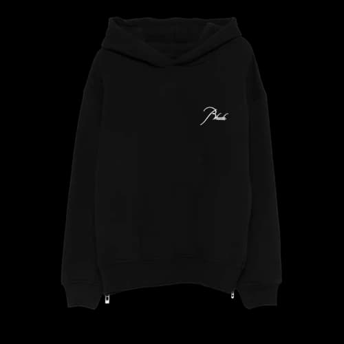 Rhude Classique Side Zip Pullover Hoodie 'Black'