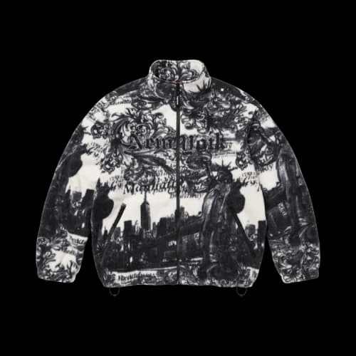 Supreme New York Fleece Jacket 'White'