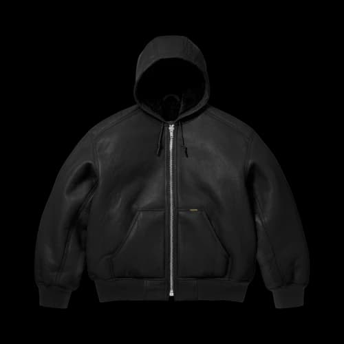 Supreme x Schott Shearling Hooded Work Jacket 'Black'