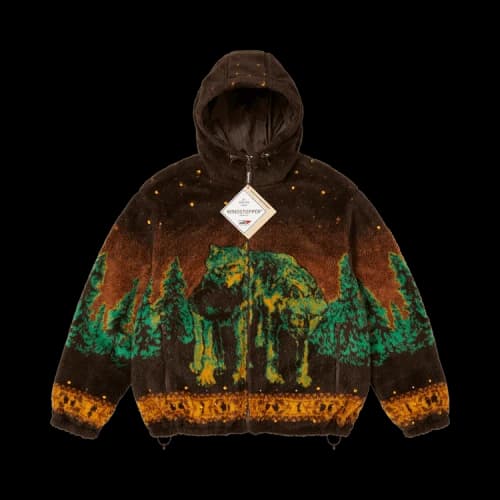 Supreme x B.B. Simon Reversible Hooded Fleece Jacket 'Brown'