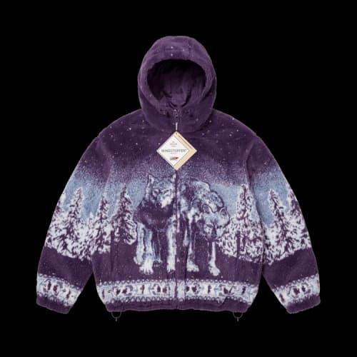 Supreme x B.B. Simon Reversible Hooded Fleece Jacket 'Purple'