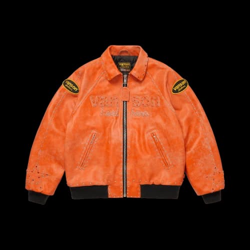 Supreme x Vanson Leathers x B.B. Simon Jacket 'Orange'
