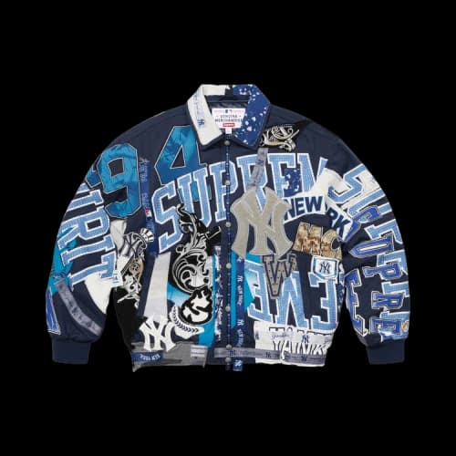 Supreme x Jeff Hamilton New York Yankees Varsity Jacket 'Multicolor'