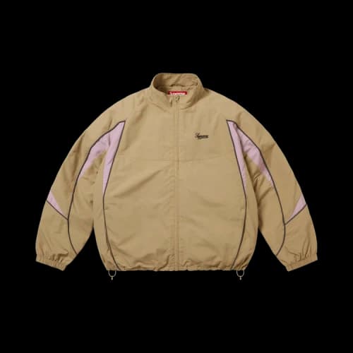 Supreme Contrast Piping Track Jacket 'Tan'