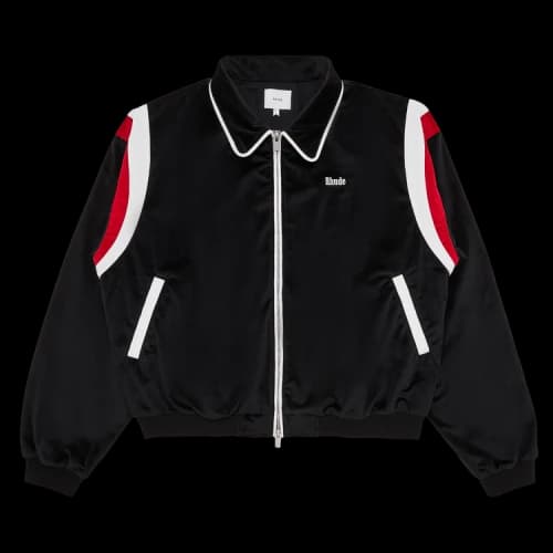 Rhude Mancino Velour Track Jacket 'Black'