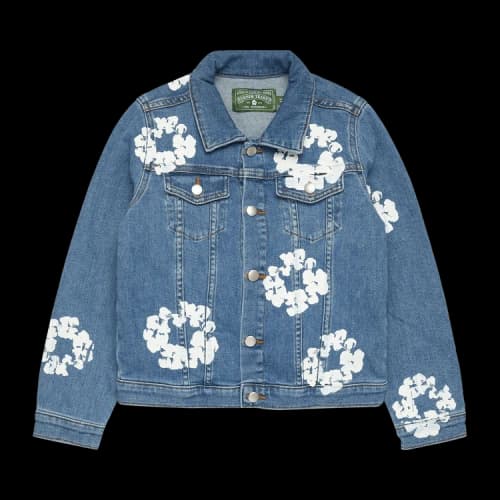 Denim Tears Cotton Wreath Denim Jacket 'Light Indigo'