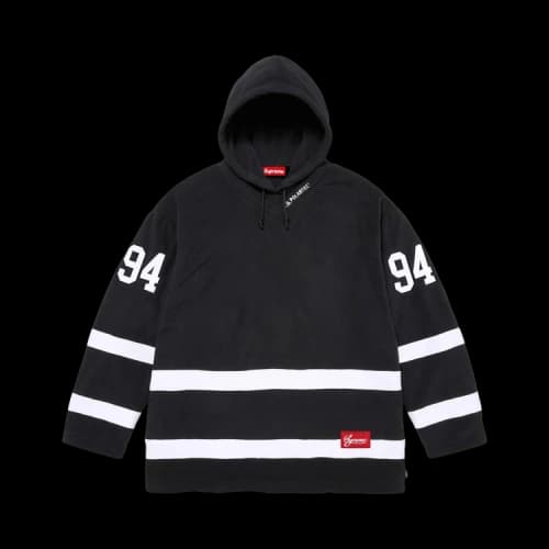 Supreme Polartec Hooded Hockey Jersey 'Black'