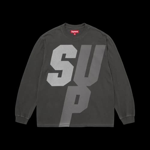 Supreme Reflective Long-Sleeve Top 'Black'