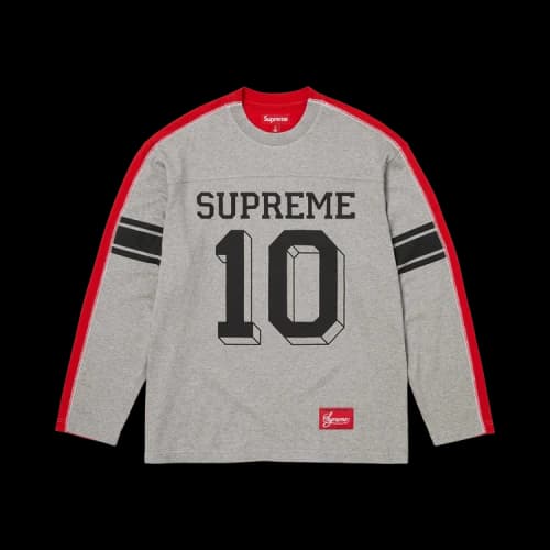 Supreme Split Long-Sleeve Top 'Heather Grey'