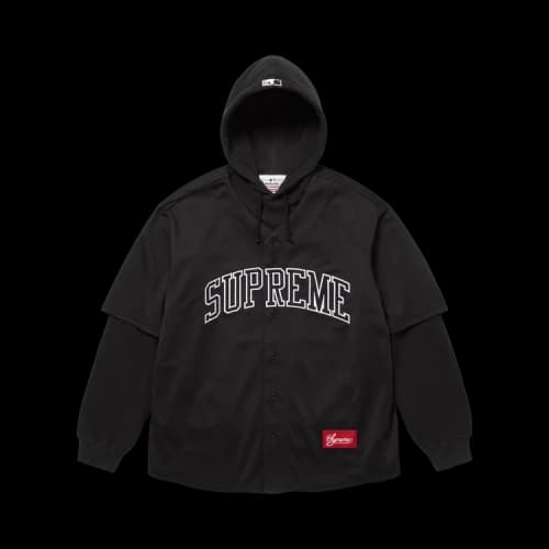 Supreme x Chicago White Sox Hooded Jersey 'Black'
