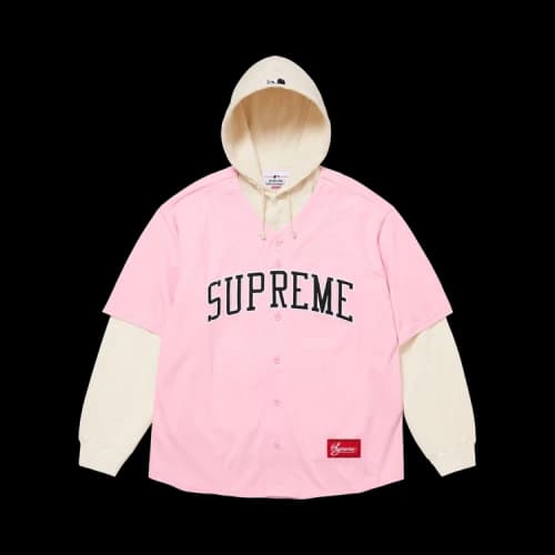 Supreme x Chicago White Sox Hooded Jersey 'Light Pink'