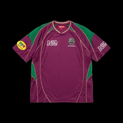 Supreme Piping Soccer Jersey 'Raspberry'