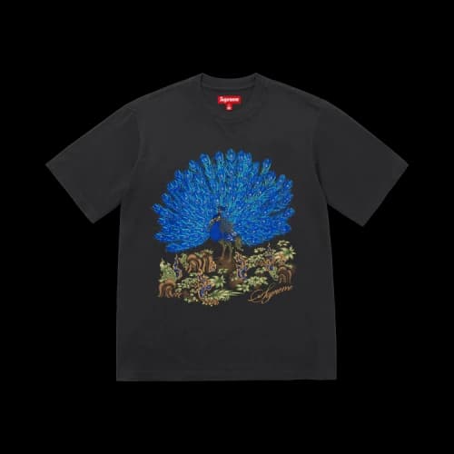 Supreme Peacock Short-Sleeve Top 'Black'