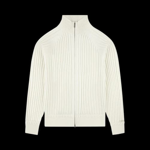 Aimé Leon Dore Drop Needle Full-Zip Sweater 'Pristine'
