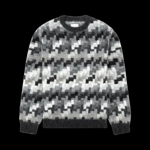 Aimé Leon Dore Surplus Houndstooth Crewneck Sweater 'Beige Camo'