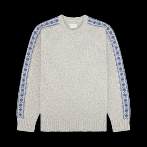 Aimé Leon Dore Jacquard Stripe Alpaca Sweater 'Grey'