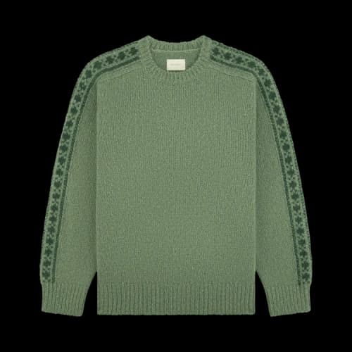 Aimé Leon Dore Jacquard Stripe Alpaca Sweater 'Green'