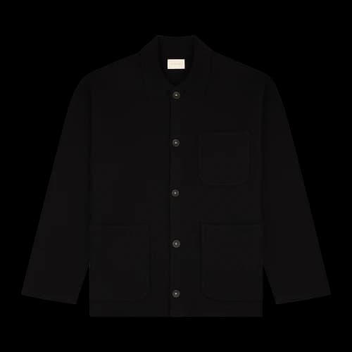 Aimé Leon Dore Knit Chore Jacket 'Jet Black'