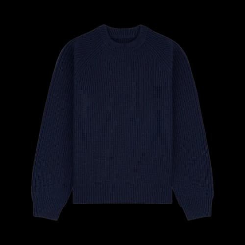 Aimé Leon Dore Heavyweight Shaker Stitch Crewneck 'Naval Academy'