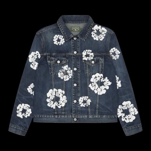 Denim Tears Cotton Wreath Denim Jacket 'Dark Wash'