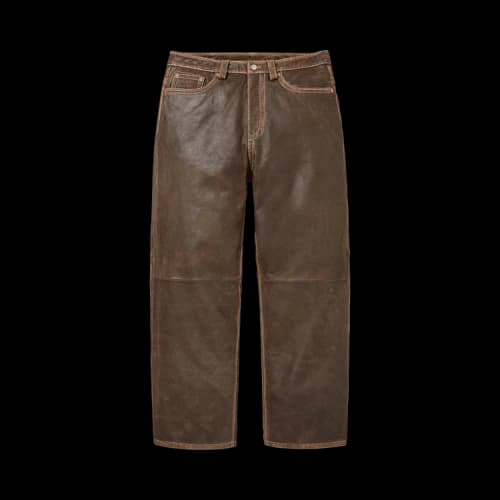 Supreme x True Religion Loose Fit Leather Pant 'Brown'