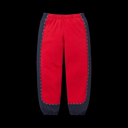 Supreme Piping Sweatpant 'Red'