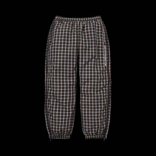 Supreme Plaid Warm Up Pant 'Black'