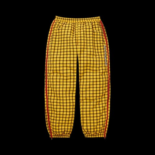Supreme Plaid Warm Up Pant 'Yellow'