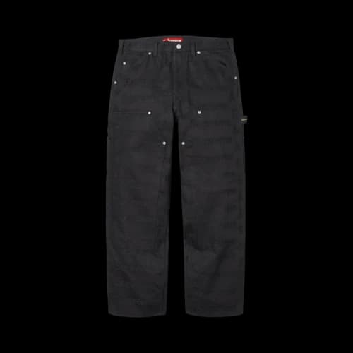 Supreme Jacquard Logos Double Knee Denim Painter Jean 'Black'
