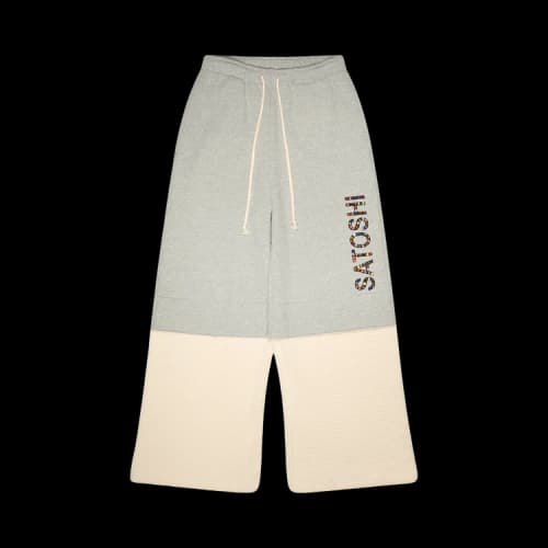 Satoshi Nakamoto Double Layer Studded Sweatpant 'Grey'