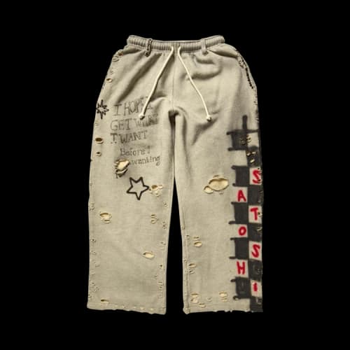 Satoshi Nakamoto Get What I Want Sweatpant 'Heather Grey'