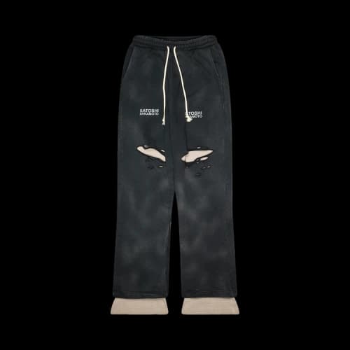 Satoshi Nakamoto Holy Ghost Layered Sweatpant 'Black'