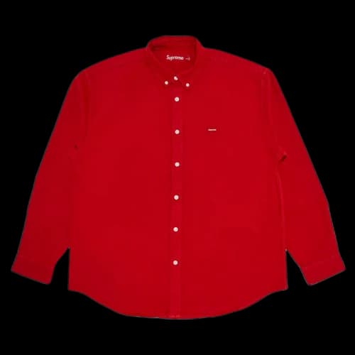 Supreme Small Box Denim Shirt 'Red'