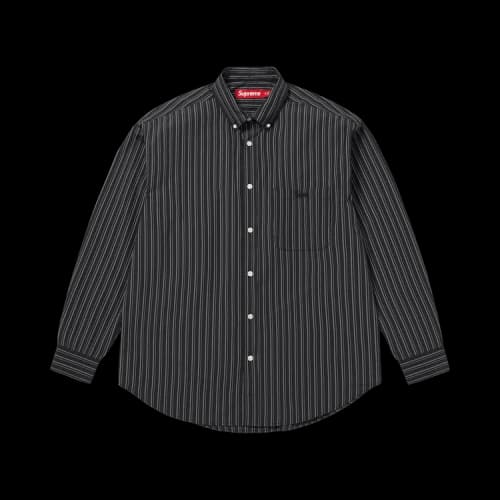 Supreme Pinstripe Shirt 'Black'