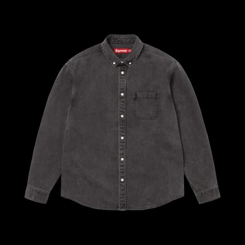 Supreme Appliqué Denim Shirt 'Black'