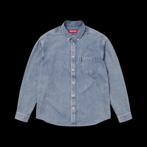Supreme Appliqué Denim Shirt 'Indigo'