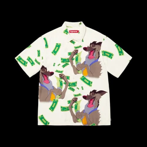 Supreme All Dogs Go To Heaven Short-Sleeve Shirt 'White'